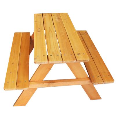 China Garden Waterproof Leisure Table Solid Wood Children's Picnic Table Combination for sale