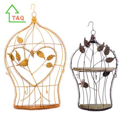 China Large Eco-friendly Bird Heart Shaped Home Metal Wall Decoration for sale