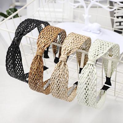 China Other fashion vintage hand - woven headband trendy girls spring and hollow summer hair accessories headband for sale