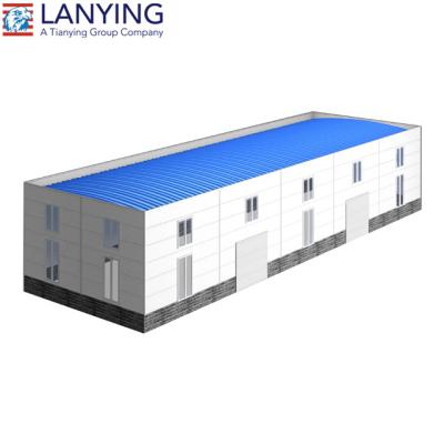 China Workshop steel prefab steel structure shed for factory and warehouse made by Shenyang lanying for sale