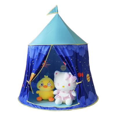 China Sports Toy High Quality Polyester Fabric Boys Girls Castle House Teepe Tents Kids Play Indoor Tent House for sale