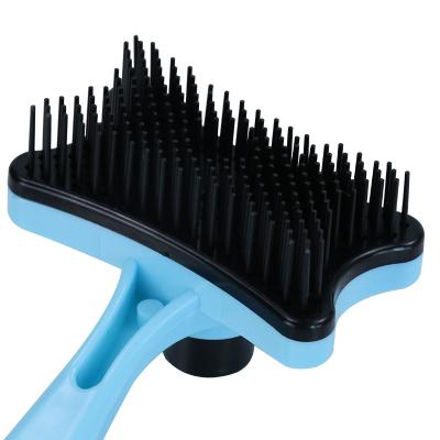 China Best Selling Viable Cute Pet Hair Grooming Tool Dematting Undercoat Rake Brush Comb For Dogs And Cats for sale