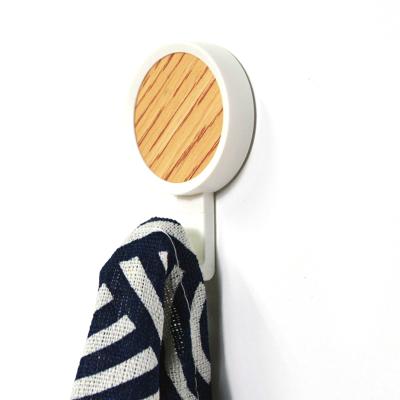 China New Supply List Beech Contemporary Chinese Wood Wall Hook Modern Simple Solid Wood Single Hook for sale