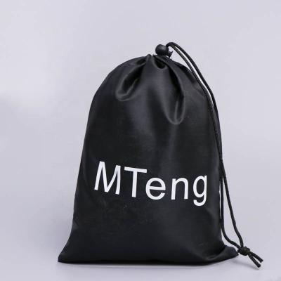 China Custom Logo Eco-Friendly Reusable Casual Gym Drawstring Sports Backpack Shopping Bag 210D Polyester Drawstring Backpack for sale