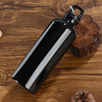 China Sustainable Traveler Aluminum Water Bottle (500ml, 750ml), Black, Lightweight Reusable Water Bottles, Easy-Carry for sale