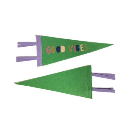 China Health Care Institutes Mall / Supermarket Store /School Event Felt Pennant And Pennant Flag for sale