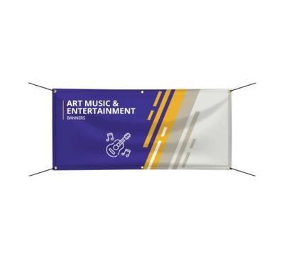 China Art Music and Entertainment Hanging Banners, Music Festival Mesh Banners for sale