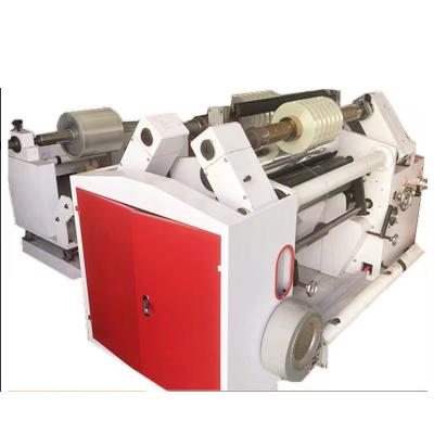 China 1100 Heavy Duty Hydraulic Discharge Rack Aluminum Foil Copperplate Paper Slitting And Rewinding Machine zu verkaufen