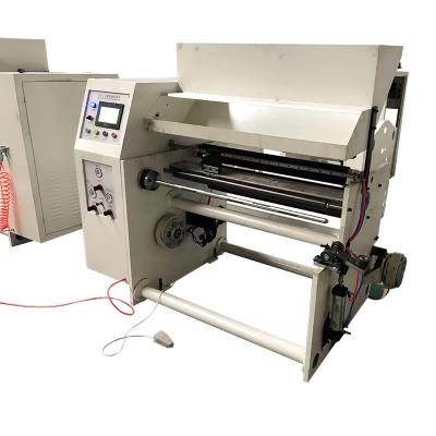 China Wallpaper Rewinder Label Slitter Rewinder Machine Max Od 260mm Label Paper Slitter Rewinder for sale