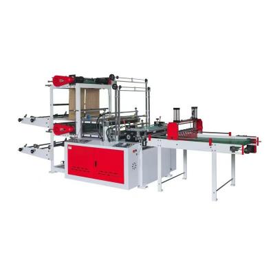 China Various Thin Films Hot Air Cold Plastic Bag Cutting Machine For Flat Pockets for sale