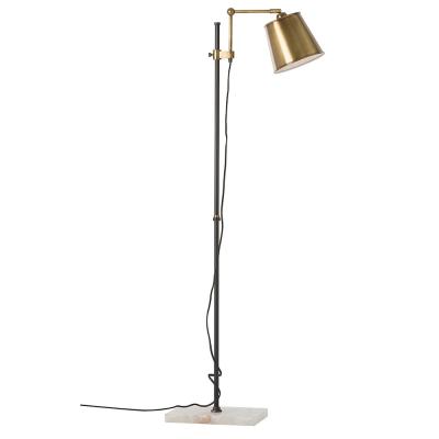 China Modern Nordic Light Black Atmosphere Lamp Simple Standing Light Stand Europe UL Gold Curve Floor Lamp Iron Office Floor Lamp for sale