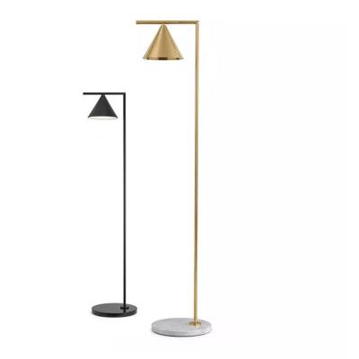 China UL CUL Modern Simple Stylish Industrial Marble Floor Lamps Stand Lamp Modern Minimalist Brass Corner Nordic Bedroom Bedside Floor Lamp for sale