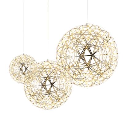 China Modern Creative Modern Dining Room Vintage Led Pendantlamp Outdoor Christmas Firework Hanging Light Ball Chandelier Hotel Ligh for sale