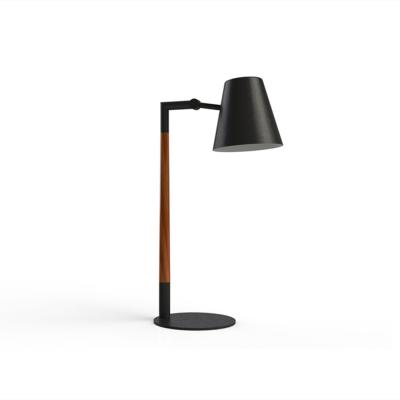 China Modern Nordic Modern Table Lamp Bedroom Bed Side Under Table Lights Black Walnut Wood Table Light for sale