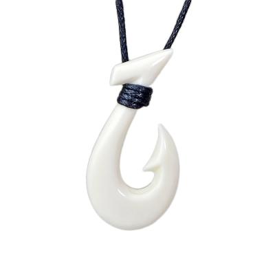 China New Zealand Maori Pendant Yak Bone Fish Crochet Primitive Choker Women's Tribal Jewelry GX002 Men's Casual/Sporting Tribes Necklace for Surfing for sale