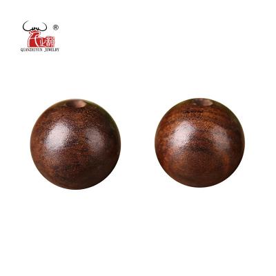 China WD001 100 Vintage Beads / Bag Dark Brown Wood Bead 6mm 8mm 10mm 12mm 15mm Round Wooden Beads For Jewelry Making , High Grade Hardwood Beads for sale