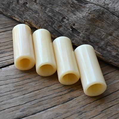 China Vintage Natural Yaks Bone Bead Cream DIY Yellow Knife Handle For Dagger Making Handmade Carved Tubular Beads Length 70mm for sale