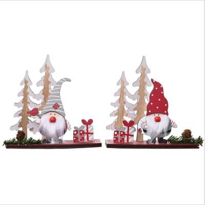 China Traditional Wooden Tree Decorations Christmas Decoration Desktop Ornament for sale