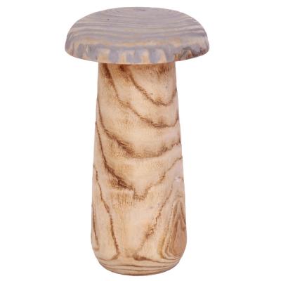 China Rustic Wooden Handcraft Mushroom Handcrafted Wooden Mushroom Tabletop Mushroom for sale