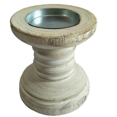 China Weddings Natural Wood Candle Holder For Home Decor Wedding Party Table Top Candlesticks Candle Holder for sale