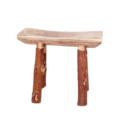 China 4 Legs Natural Handmade Natural Wooden Stool for sale