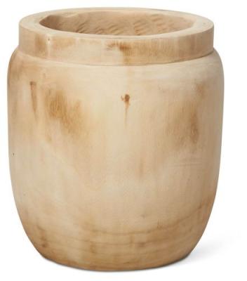 China Rustic Natural Wooden Flower Pot Planter Flower Vase Flower Pots Rustic Rustic Planters for sale