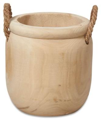 China Rustic Natural Wooden Flower Pot Planter Flower Vase Flower Pots Rustic Rustic Planters for sale