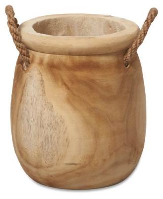 China Rustic Natural Wooden Flower Pot Planter Flower Vase Flower Pots Rustic Rustic Planters for sale