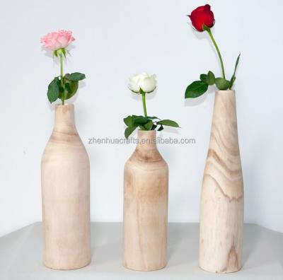 China Rustic Natural Wooden Flower Pot Planter Flower Vase Flower Pots Rustic Rustic Planters for sale