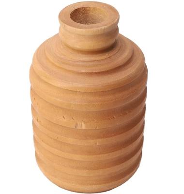 China Rustic Natural Wooden Flower Pot Planter Flower Vase Flower Pots Rustic Rustic Planters for sale