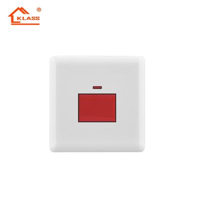 China PC Household 45A Double Pole Wall Switch for sale