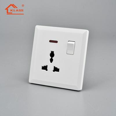 China House Sockets And Switches Electric Multifunction 3 Holes Universal Socket With LED New Design CE Neo IEC SASO GSOCertificate for sale