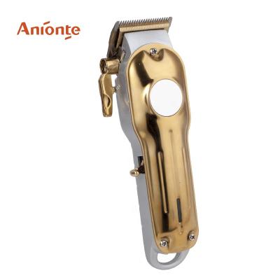 China Professional ANIONTE Safety For Salon Use DC Motor Rechargeable Clipper All Metal Clipper for sale