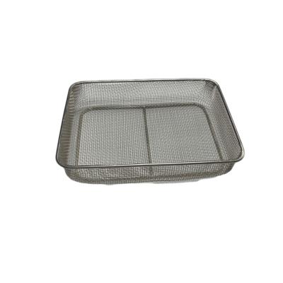 China Portable Non-stick Heat Resistance Stainless Steel Barbecue Grilling Net Barbecue Basket for sale