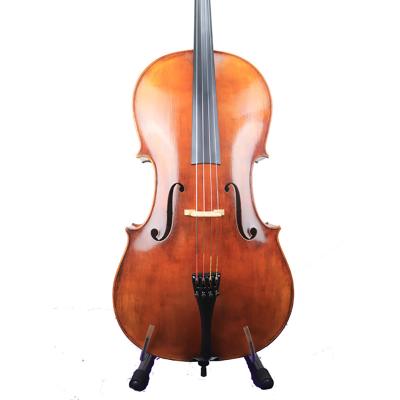 China Luxury Professional Hand-crafted 4/4 European High Quality Solid Red-Brown Wood Violin for sale