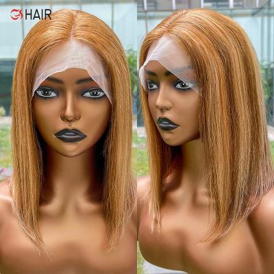 China Tangle Free And Shed Free Highlight Cheap Short Color 4x4/13x4 Straight Lead Hair Lace Front Wigs, Colorful Lace Front Lead Wig For Black Women for sale