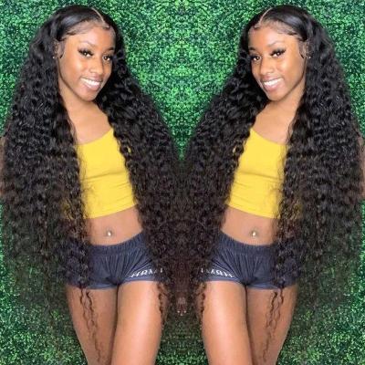 China Tangle Free And Shedding Hd Free Top Quality Transparent Lace Front Wig, Lace Front Wig Virgin 10a 24 Inches, 13x4 Lace Frontal Wig for sale