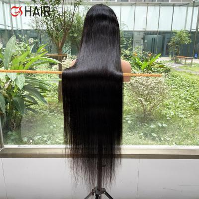 China Tangle Free And Shed Free Raw Virgin Hair 26 Inch Wig, Brazilian Hair 180% Density Full Lace Curly Straight Wig for sale