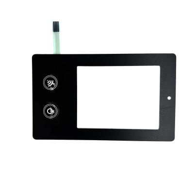 China Telecommunication Equipment Single Button with LED Membrane Switch Keypad Touch Sensor Membrane Panel Switch Custom Capacitive Keypad for sale