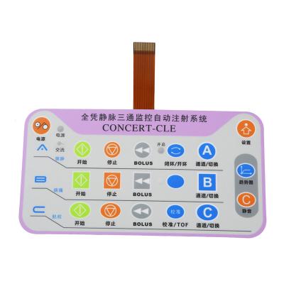 China Other Custom Touch Capacitive Touch Keypad Membrane Sensor Panel Membrane Switch Keyboard Material Waterproof Keypad Tacti for sale