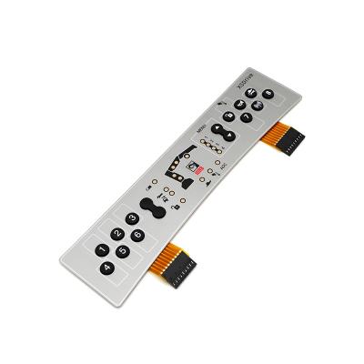 China Other Panel Waterproof Printed PC Membrane Switch With Custom FPC Metal Dome Silicone Keyboard Membrane Keypad For Medical for sale