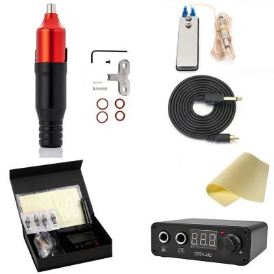 China Full Set Professional Laser Tattoo Pen Kit Permanent Rotary Gun Machine Tattoo Set for sale