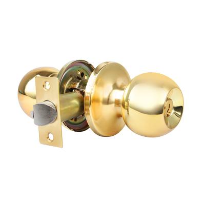 China (304/201) Stainless Steel/Iron/Brass Stainless Steel Entrance Privacy Passage Hotel Round Brass Deadbolt Ball Door Lock Lever Machine Key Knob Lock for sale