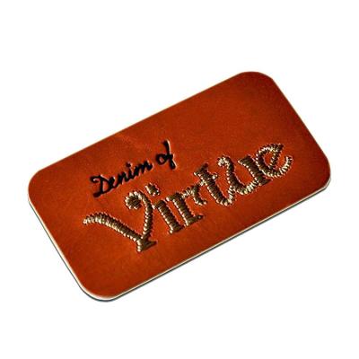 China Other high standard real custom genuine leather patches for sale