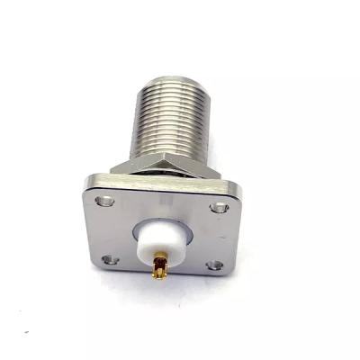 China RF Yonghao RF Components N type female jack bulkhead flange mount for micro-strip connector for sale