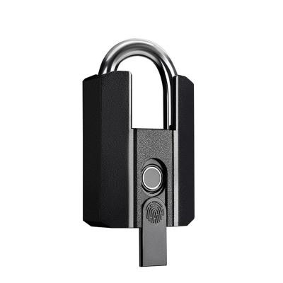 China Warehouses Smart Lock Rectangular Padlocks Alarm Digital Waterproof IP67 Anti Theft Smart Wholesale Fingerprint High Security Padlock for sale