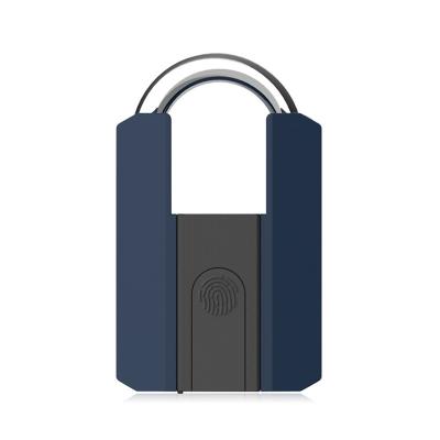 China Warehouses Wholesale Fingerprint Smart Padlock Finger Print Padlocks Keyless Biometric Padlock For Gyms for sale