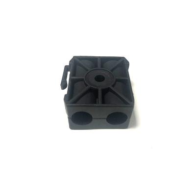 China Black PP/PA6 Plastic Saddles Coaxial Blocks For Conductor Lug Clamp for sale