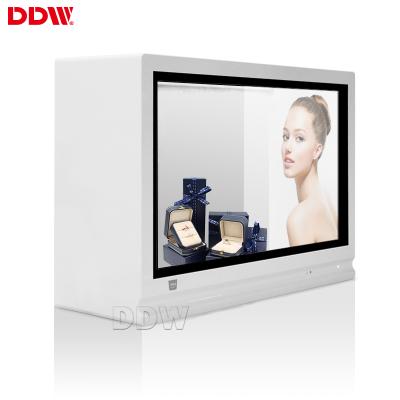 China Indoor And Semi-outdoor Clear Touch Screen Advertising Monitor Showcase LCD Display Box Transparent LCD Display for sale