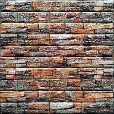 China Modern XPE Foam 3d Wallpaper 3d Brick Wall Soundproof Self Adhesive Sticker For Safe Decoration for sale